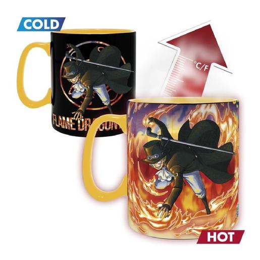 One Piece - Caneca Térmica Mágica Luffy e Sabo 460 ml