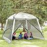 Outsunny - Tenda de Jardim com Mosquiteiros 3x3 m Branco