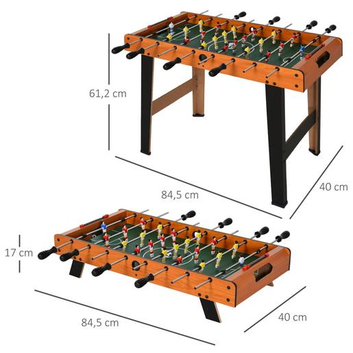 Homcom - Futbolín madera y negro