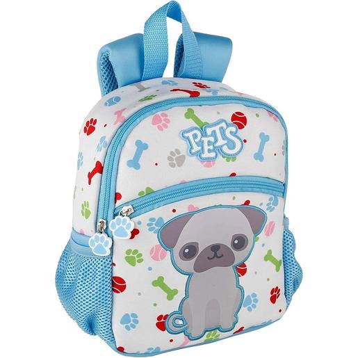 Minecraft - Mochila infantil Pets Bull Dog com compartimentos ergonómicos e leve