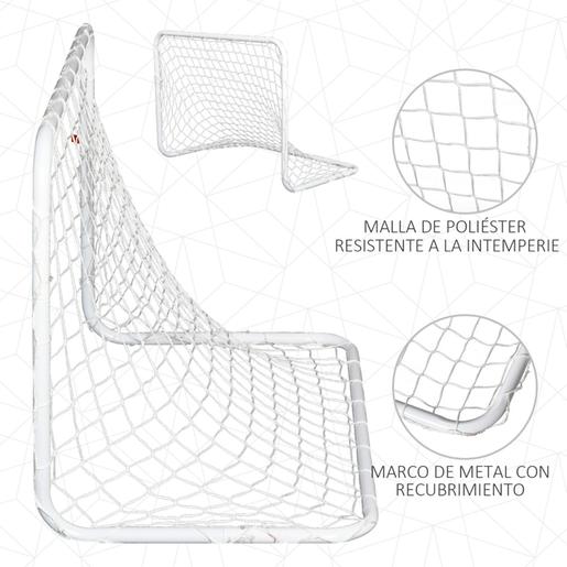 Homcom - Conjunto de 2 balizas de futebol