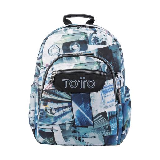 Totto - Mochila escolar postais e cassetes Acuarela