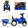 Trator Cavalgável New Holland Azul