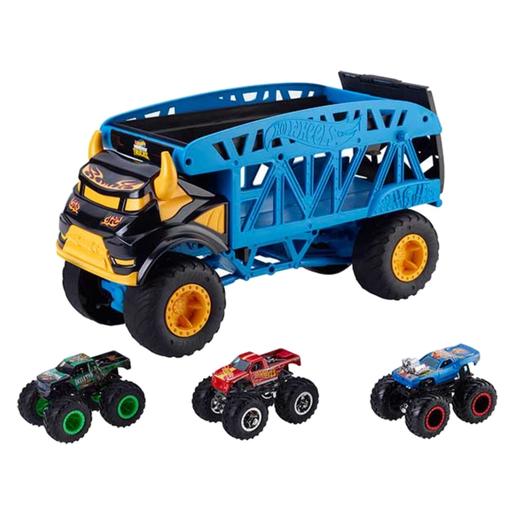 Hot Wheels - Camião transportador de Monster Trucks