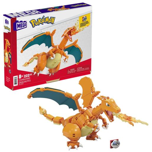 Mega Bloks - Pokemon - Figura Pokémon Charizard de blocos de construção Mega Construx ㅤ