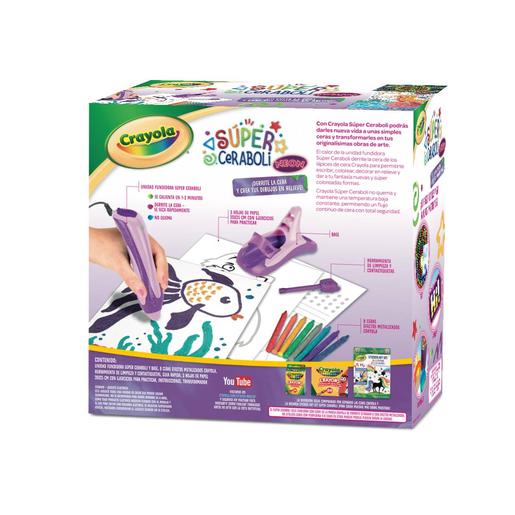 Crayola - Súper Caneta para Lápis de Cera Unicórnio Néon