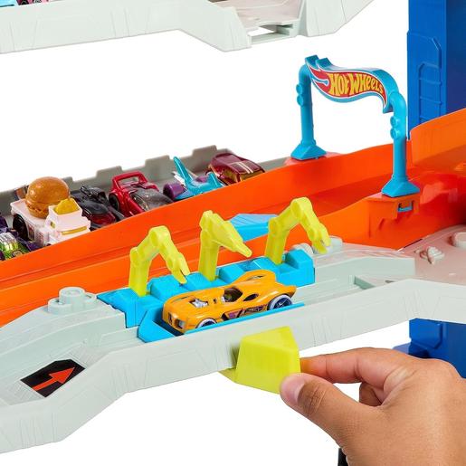 Hot Wheels - Pista de carros de brinquedo com garagem definitiva e dragão, 4 níveis, inclui 2 veículos ㅤ