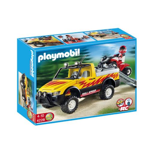 Playmobil - Pick-Up con quad de carreras 4228