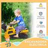 Homcom - Escavadora Elétrica 3 em 1