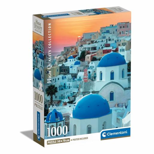 Clementoni Puzzle Santorini 1000 Peças ㅤ