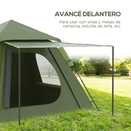 Outsunny - Tenda de campismo Pop Up 210x210x150cm Verde