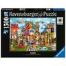 Ravensburger - Puzzle de 1500 piezas Eames House of Cards Fantasy ㅤ