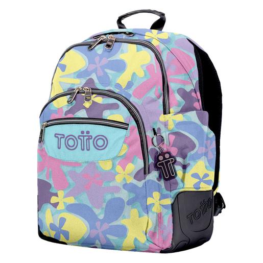 Totto - Mochila escolar flores hawaianas Rayol