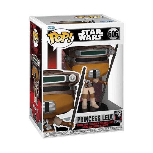 Funko - Star Wars - Funko Pop Star Wars: Retorno do Jedi - Princesa Leia Edição 40º Aniversário