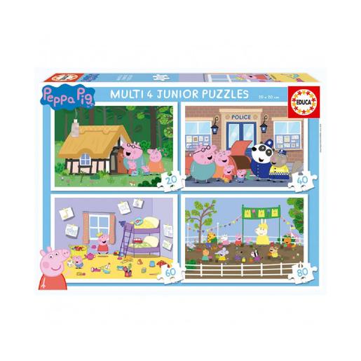 Educa Borrás - Peppa Pig - 4 Puzzles Progresivos