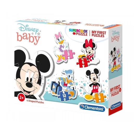 Disney baby - 4 puzzles progressivos 3, 6, 9 e 12 peças