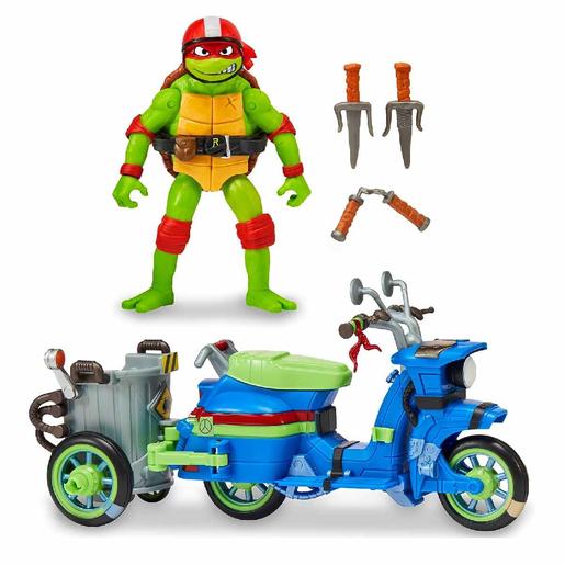 Tortugas Ninja - Moto sidecar con Raphael