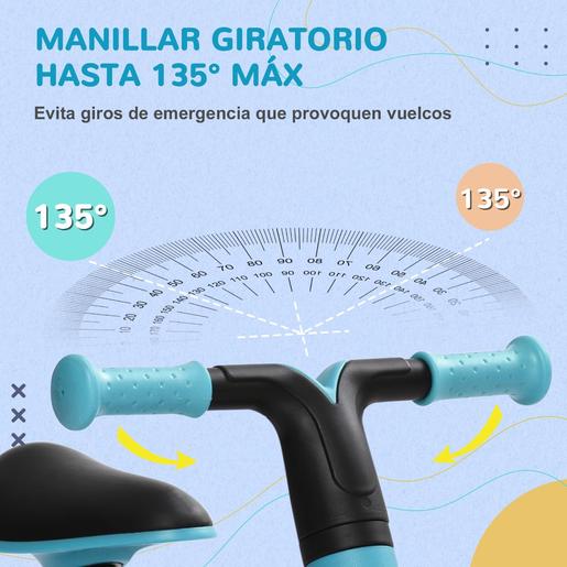 Homcom - Bicicleta sem pedais azul