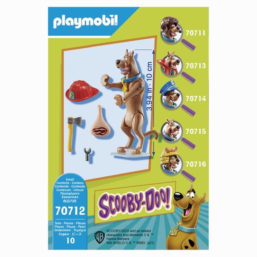 Playmobil - SCOOBY-DOO! Figura para colecionar Bombeiro 70712