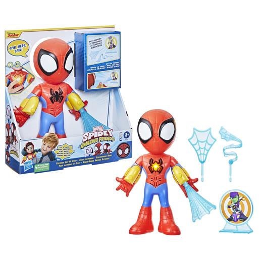 Marvel - Figura eletrónica de ação Marvel Spidey e seus amigos incríveis ㅤ