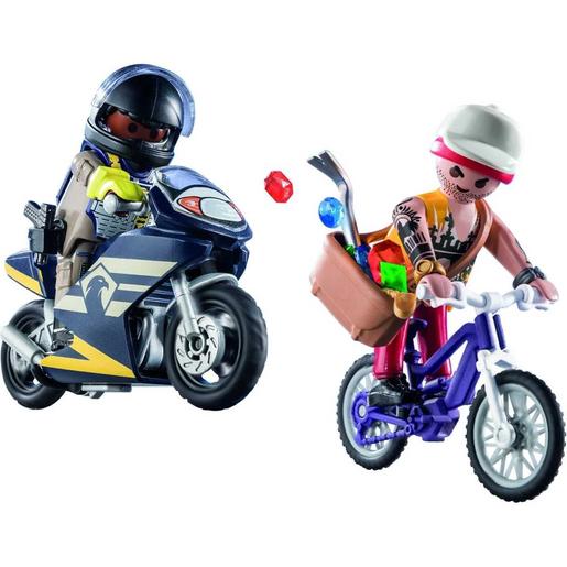 Playmobil - Starter Pack Forças Especiais e Ladrão Playmobil City Action ㅤ