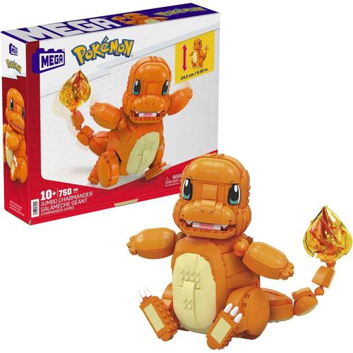 Mega Bloks - Pokemon - Conjunto de construção Pokémon Charmander Gigante ㅤ