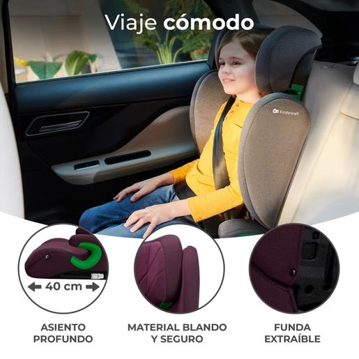 Kinderkraft - Cadeira de auto Junior Fix 2 i-Size (100-150 cm) Grená