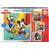 Educa Borrás - Pack 4 puzzles progressivos Mickey and Friends