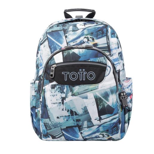 Totto - Mochila escolar adaptable a carro postales y casetes Acuareles