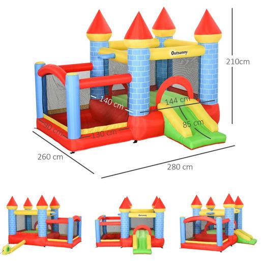 Otsunny - Castelo insuflável infantil 4 em 1