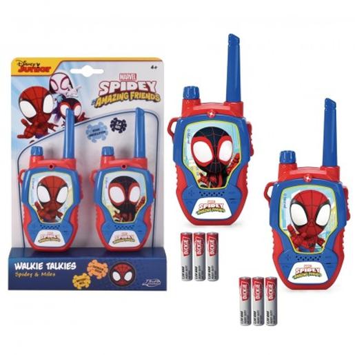 Simba - Walkie Talkie Spidey, 2 unidades com alcance de 100m ㅤ