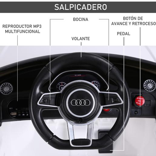 Homcom - Audi TT eléctrico blanco