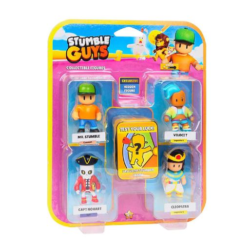 Stumble Guys - Pack 4 figuras + figura misteriosa (vários modelos)