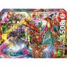 Educa Borras - Puzzle Hechizo de Mago 1500 piezas 85x60 cm con Cola Fix ㅤ