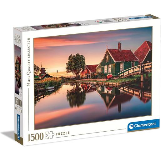 Clementoni - Puzzle Zaanse Schans de 1500 peças ㅤ