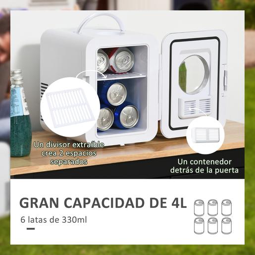 Homcom - Mini Frigorífico 4L com Função de Frio e Calor