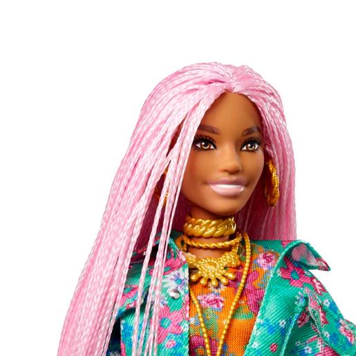 Barbie - Muñeca Extra - Trenzas rosas