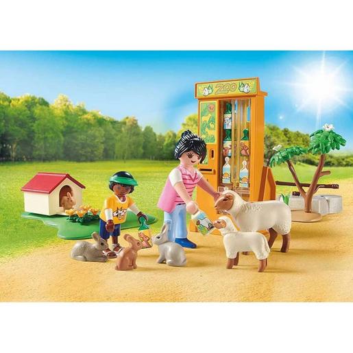 Playmobil - Jardim Zoológico de Animais de Estimação com Animais de Brinquedo ㅤ