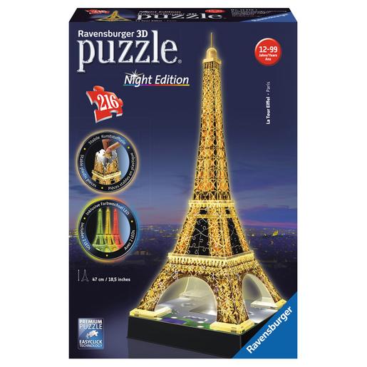 Ravensburger - Puzzle 3D Torre Eiffel Night Edition