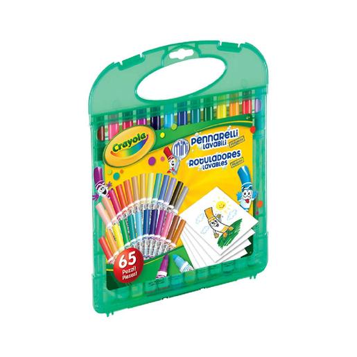 Crayola - Maletín 25 rotuladores lavables