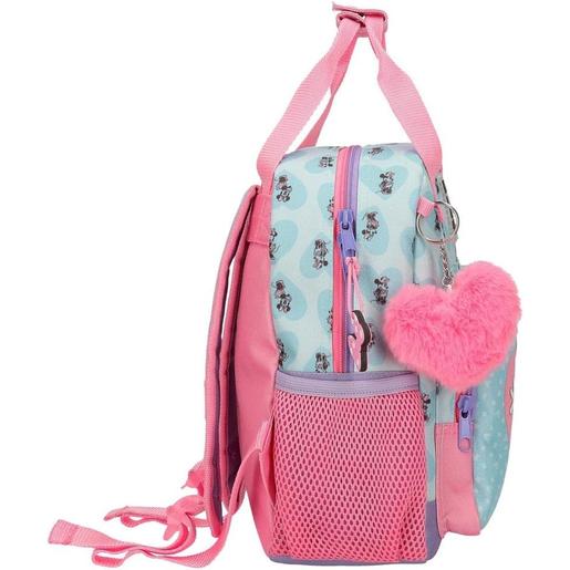 Disney - Mochila preescolar adaptable My Happy Place de poliéster azul 23x28x10cm 6,44L