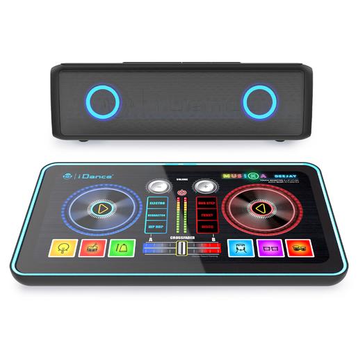 DJ Mixer Station com altavoz bluetooth