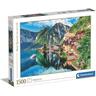 Clementoni - Puzzle de 1500 peças Paisagens da Natureza, montanha sobre o Lago, Hallstatt ㅤ