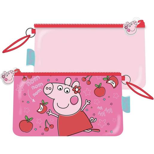 Disney - Porquinha Peppa - Necessaire 24x14cm com bolso Peppa Pig