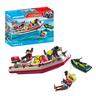 Playmobil - Brinquedo Lancha de Bombeiros e Jet Ski ㅤ