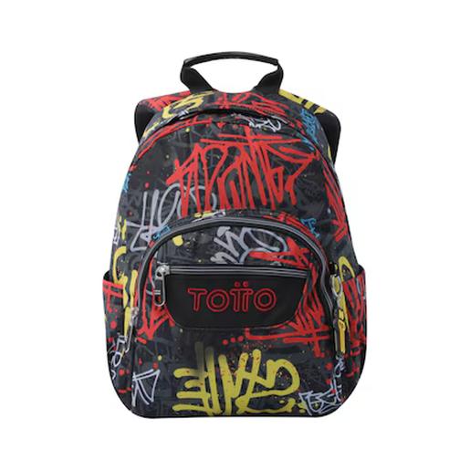 Totto - Mochila escolar cinzenta tempera ㅤ