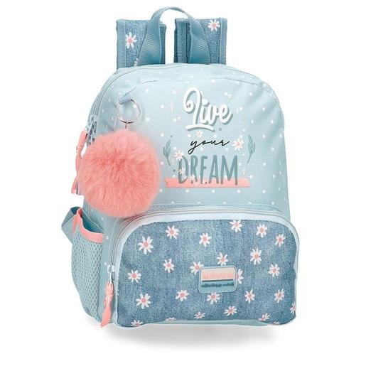 Mochila Escolar Live Your Dreams Azul ㅤ