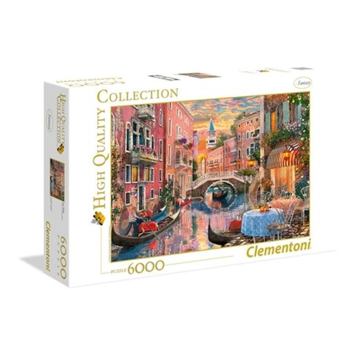 Clementoni Puzzle 6000 Pôr do Sol em Veneza ㅤ