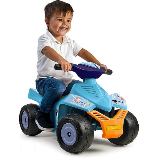 Feber - Bluey - Quad elétrico Bluey 6V com rodas grandes para estabilidade ㅤ