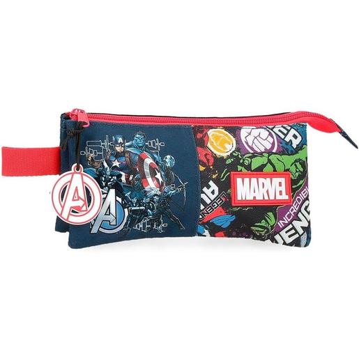 Marvel Avengers Estojo Triplo Azul